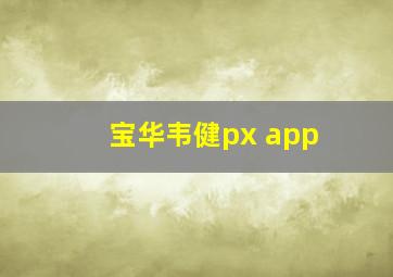 宝华韦健px app